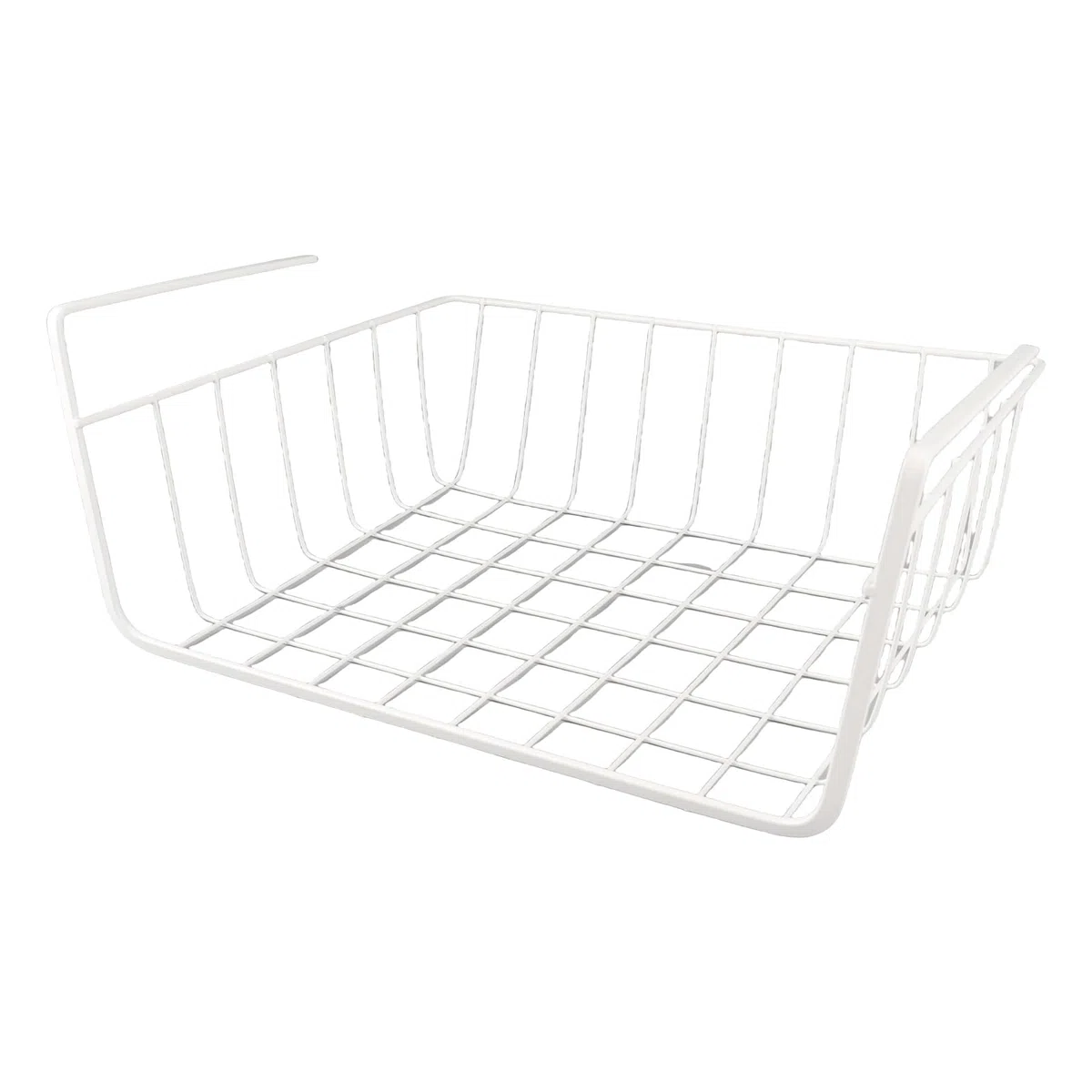 Cesta de Almacenamiento Debajo del Estante, Cesta de Alambre Totalmente de Metal con Espacio Espacioso, Diseño Colgante, Fácil Instalación, Fácil de Limpiar, para Cocina,