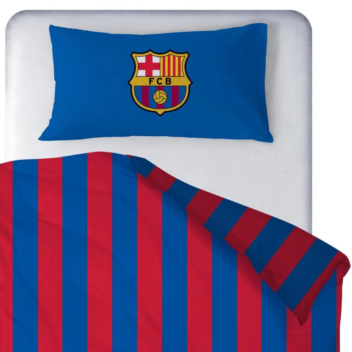 Dhestia Home - Funda Nórdica F. C. Barcelona Cama 90 Fcb6001 Més Que Un Club Barça - Azul, Cama 90