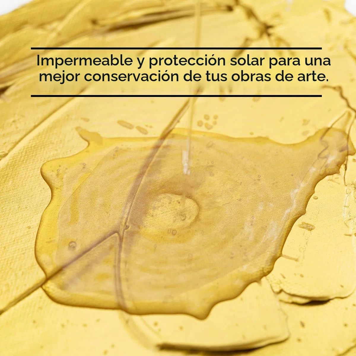 MEEDEN Pintura Acrílica Dorada Metálica: 1 Litro, Acabado Brillante de Cuerpo Pesado, Pinturas Artísticas para Pintura Artesanal de Madera