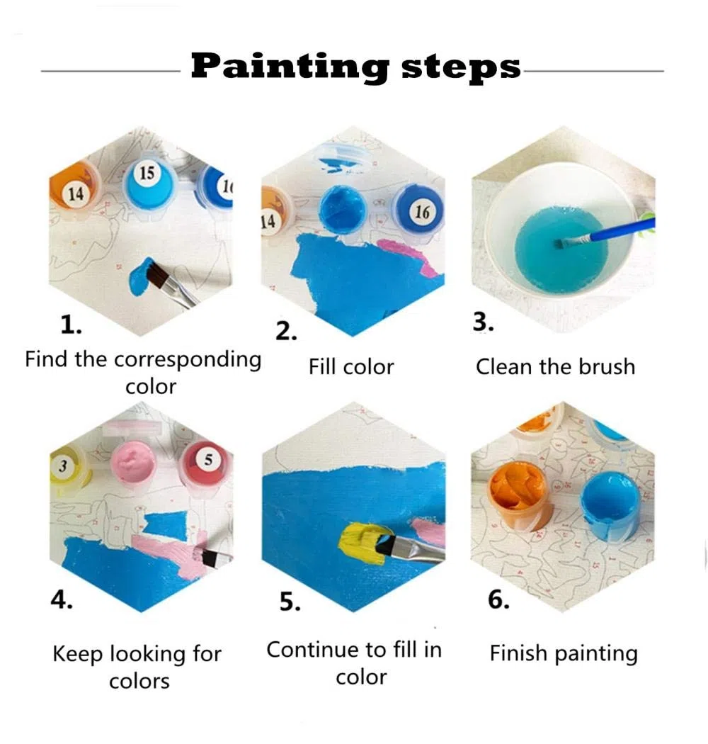 mnbhj Personalizados Para Pintar Por Números Para Adultos，Pintura Al Óleo Personalizada Según Tus Fotos,Pintura Al Óleo DIY Kit Para Principiantes,Regalos de Bricolaje（40 * 50CM，36 Coloress）