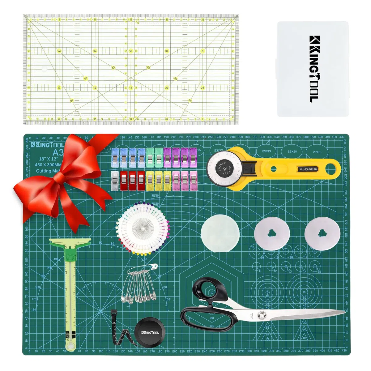 KingTool Kit de inicio de costura definitivo de 77 piezas