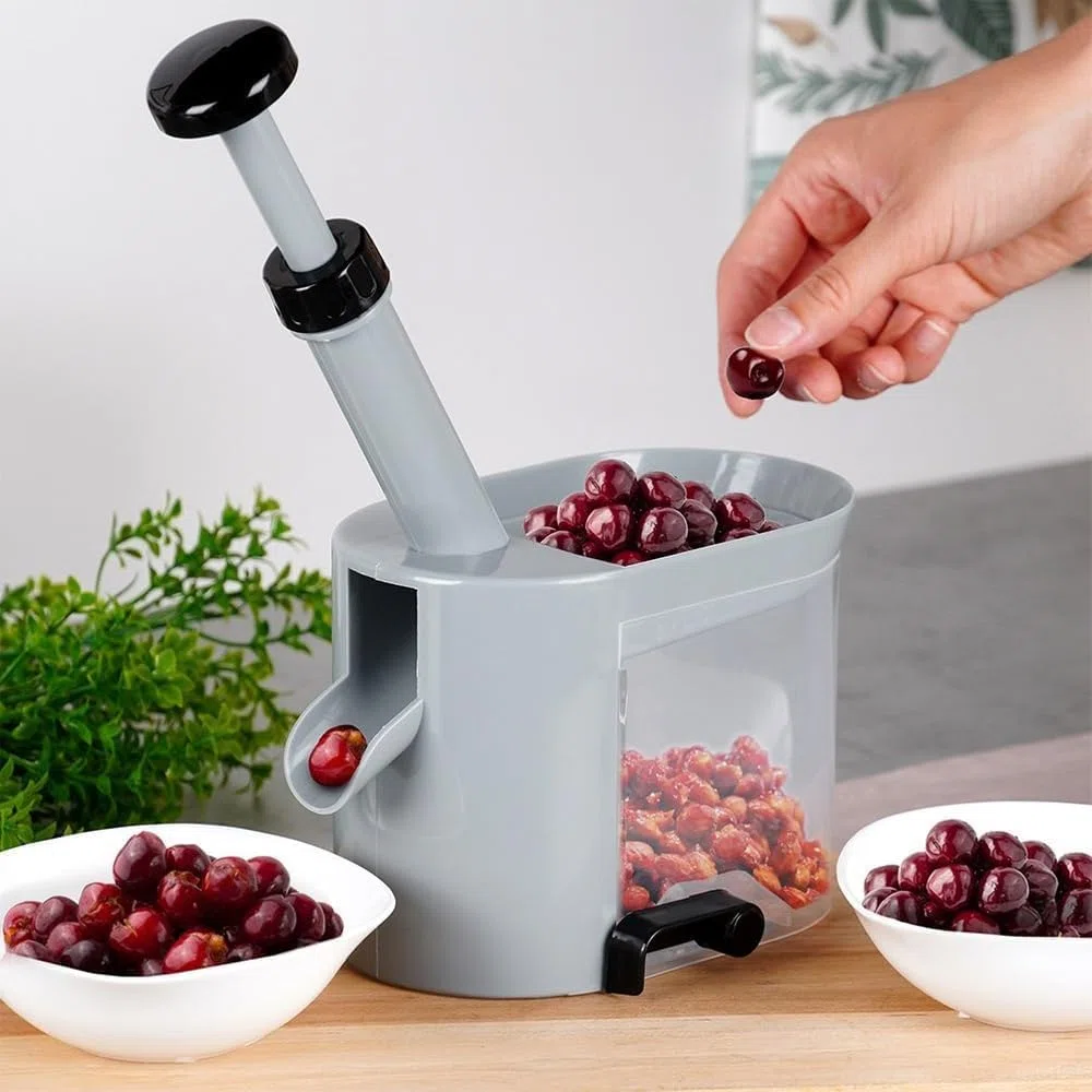 Deshuesador de cerezas y aceitunas con ventosa