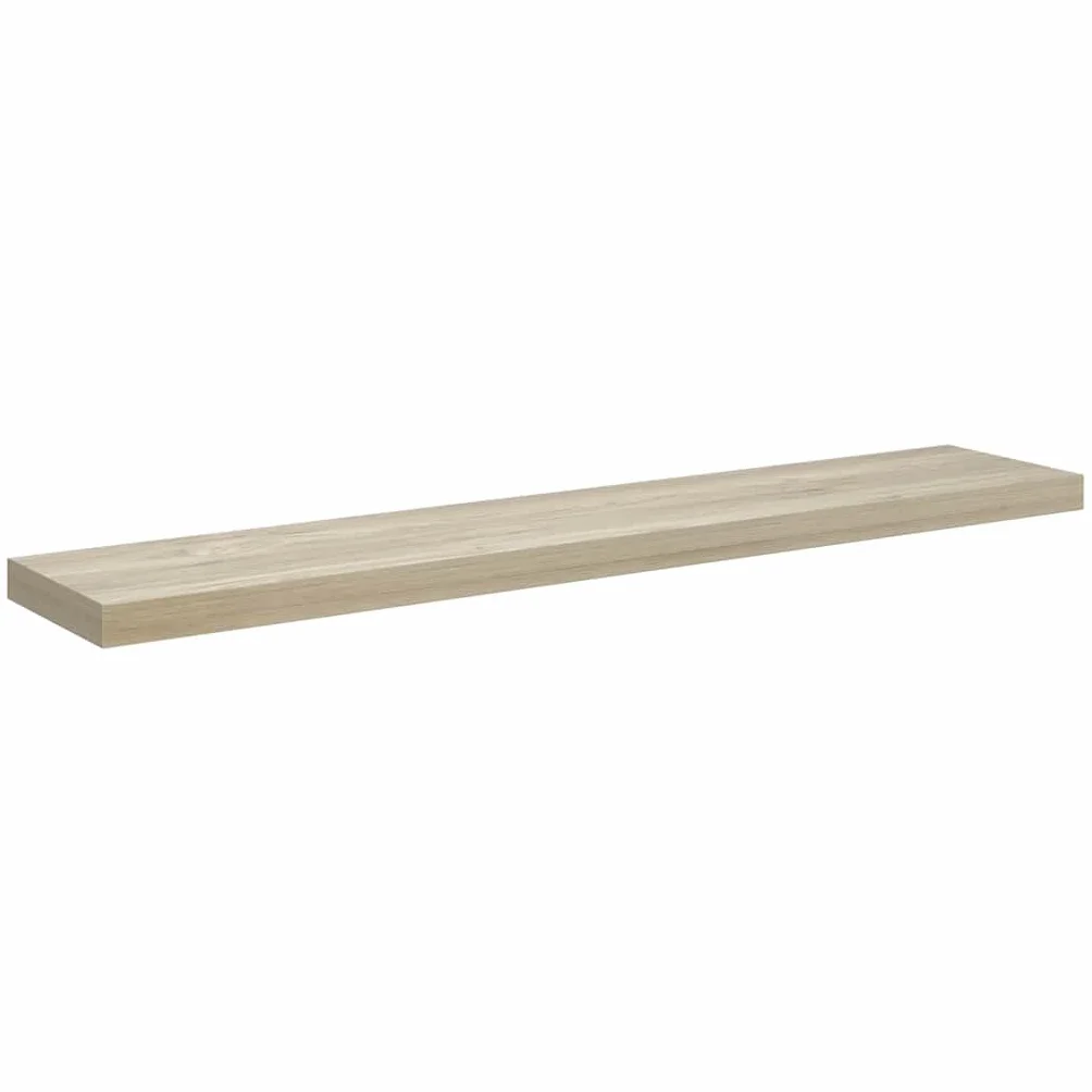 Estantería flotante de 120 x 23,5 x 3,8 cm, madera de roble MDF y metal, con sistema de fijación invisible, soporta hasta 10 kg, para salón, pasillo, dormitorio