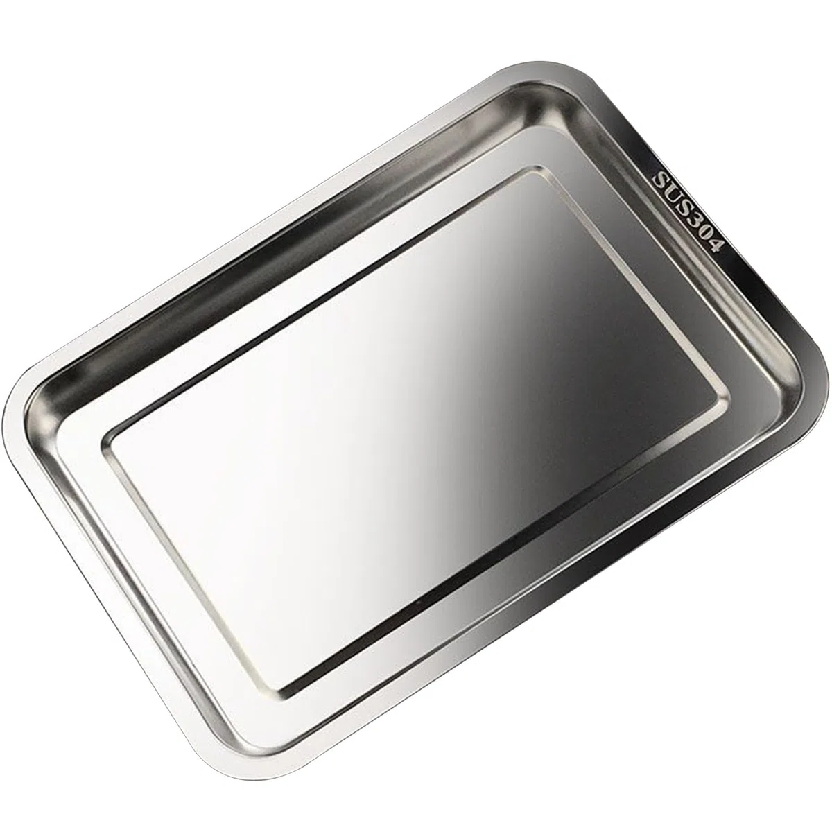 Bandeja Horno Acero Inoxidable 304, Bandeja para Hornear Alimentos, Resistente A Altas Temperaturas, Apta para Horno(60x40x2cm/23.6x15.7x0.8in)