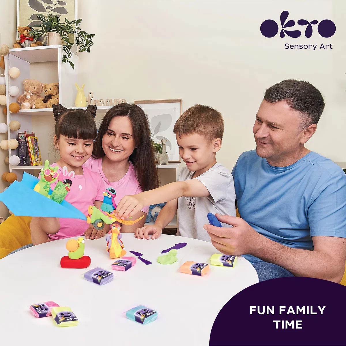 Okto 24 colors Set with air clay