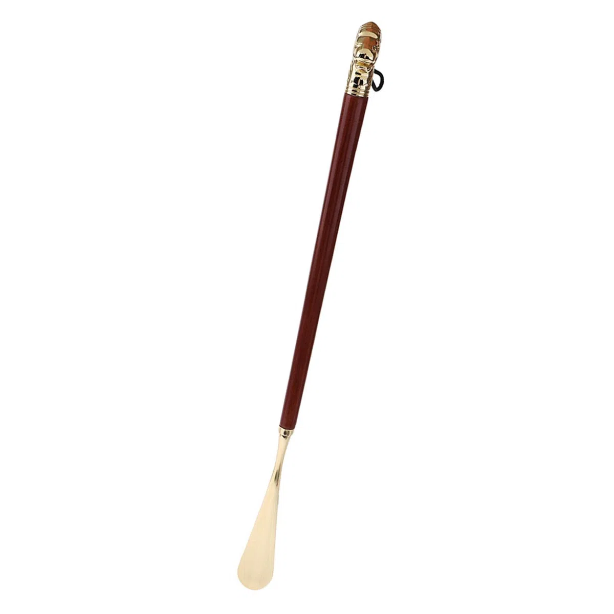 Herramienta Elevadora de Zapatos de 58 Cm con Mango para Facilitar El Calzado, Cabeza de león Oro