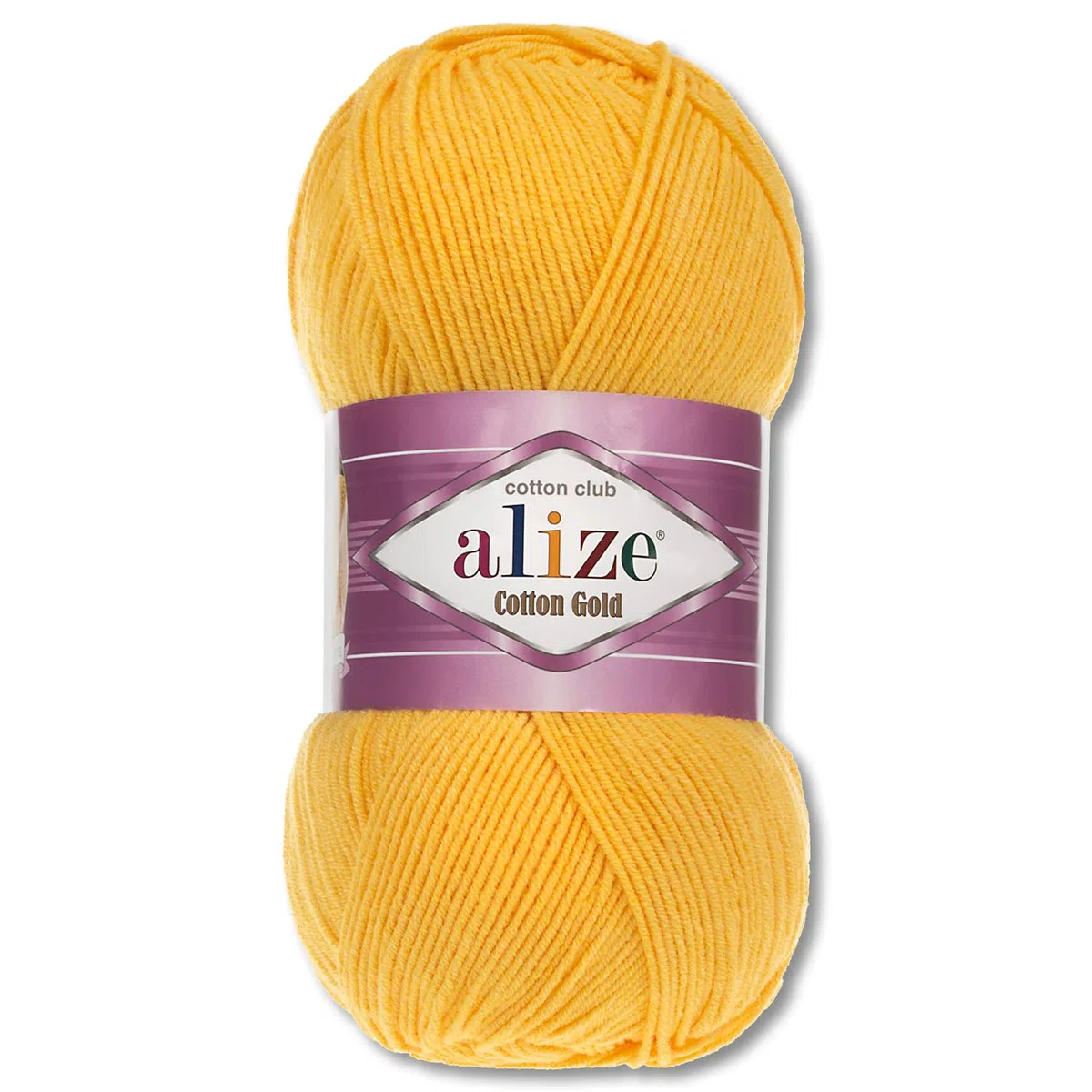 Frida's Wollhaus Alize 100 g Cotton Gold Lana Lana de Verano Hilo Algodón Amigurumi 65 Colores (216 | Amarillo)