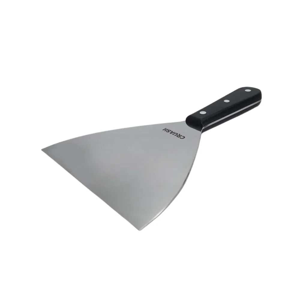 Cruash Espátula Cocina Acero Inoxidable, Pala Cocina Profesional, Perfecta para Hamburguesas y Smash Burger, 24x15cm