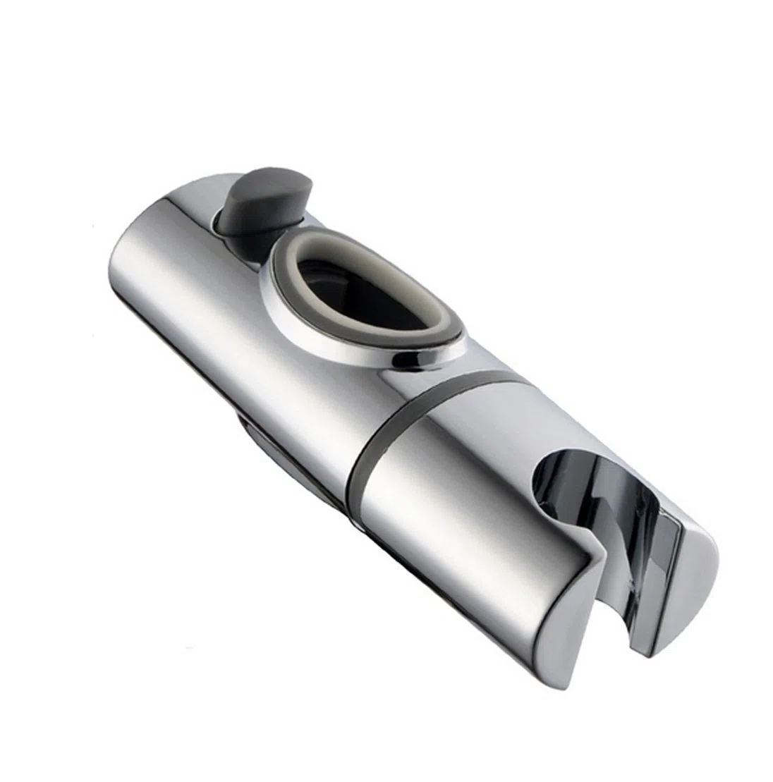 Soporte de ducha cromado de ABS, barra deslizante ovalada, soporte de rociador ajustable en altura en riel (30 x 17 mm)
