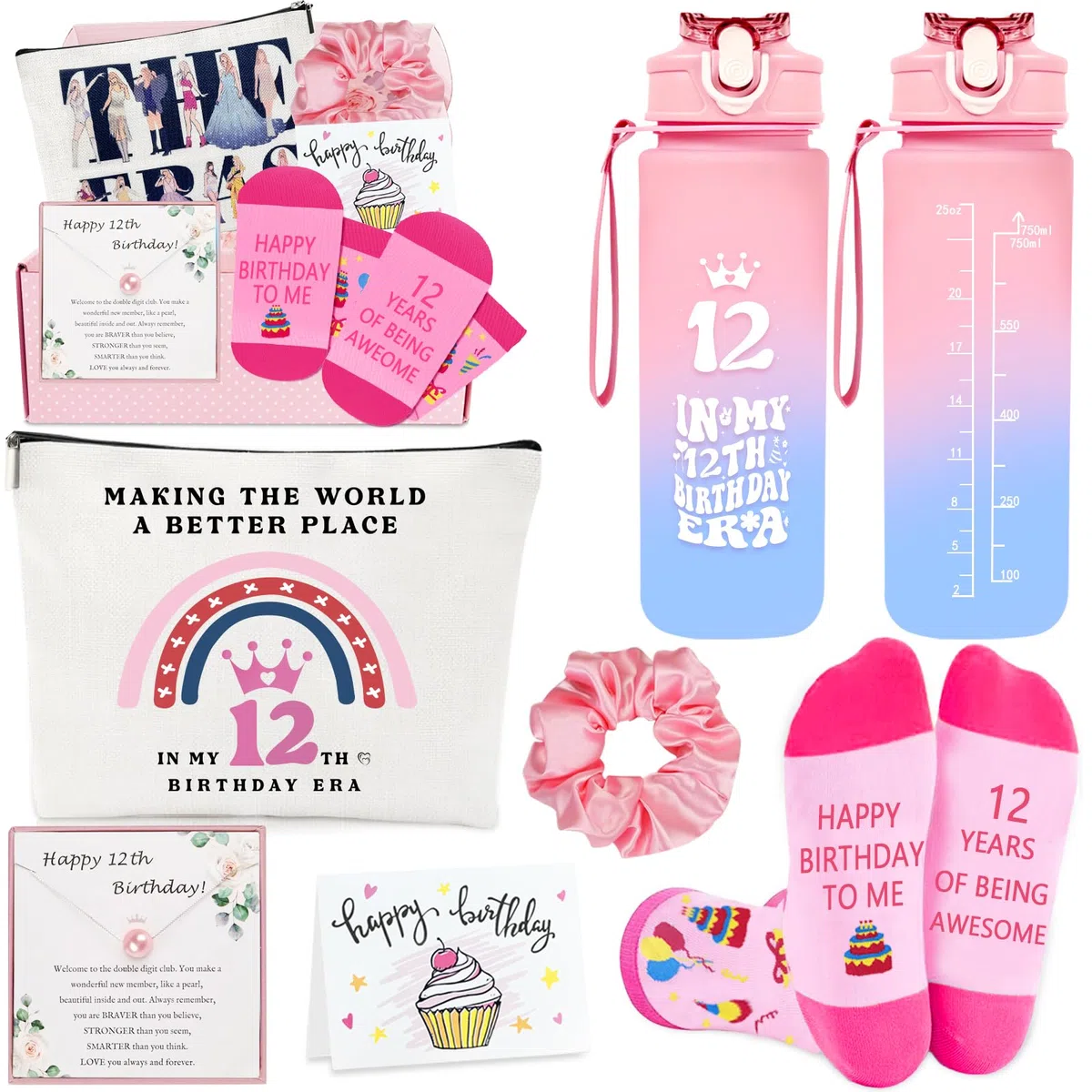 Regalos para niñas de 12 años, regalos para niñas de 12 años, regalos de cumpleaños para niñas de 12 años, hermana menor, hija, sobrina, nieta, decoraciones de cumpleaños para adolescentes y niñas