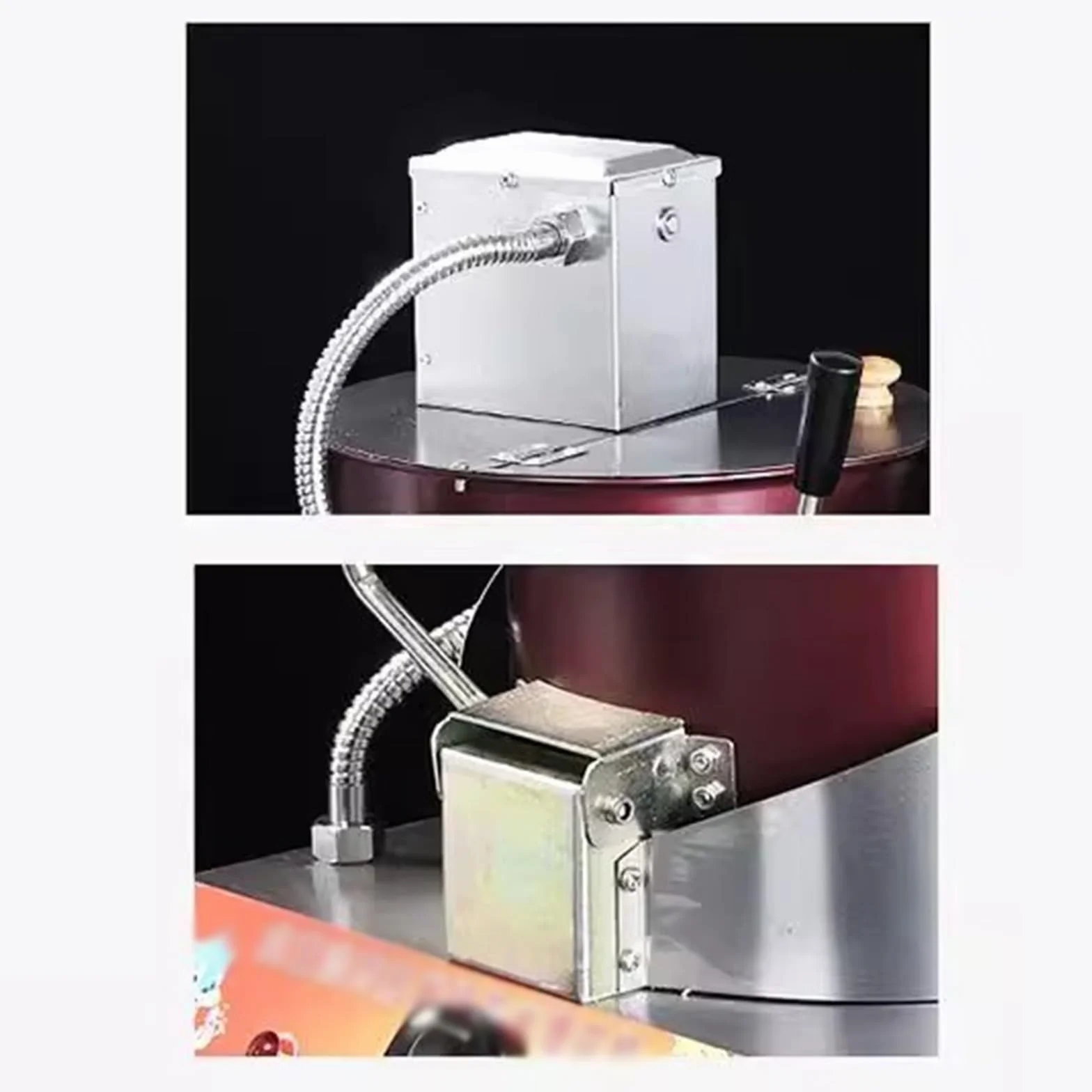 Máquina para hacer palomitas de maíz Máquina de palomitas de maíz comercial con Gas, minimáquina eléctrica de palomitas de maíz con manivela, Bola de mariposa, olla completa for palomitas de maíz Máqu