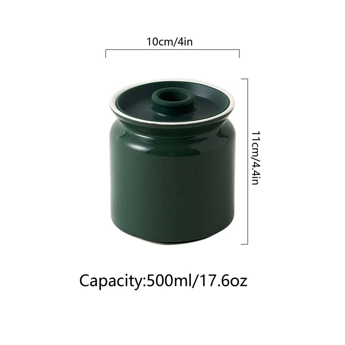 Tarro para especias, Azucarero hermético de color sólido 10 oz/17 oz, azucarero, tarro for especias 500 ml, cerámica