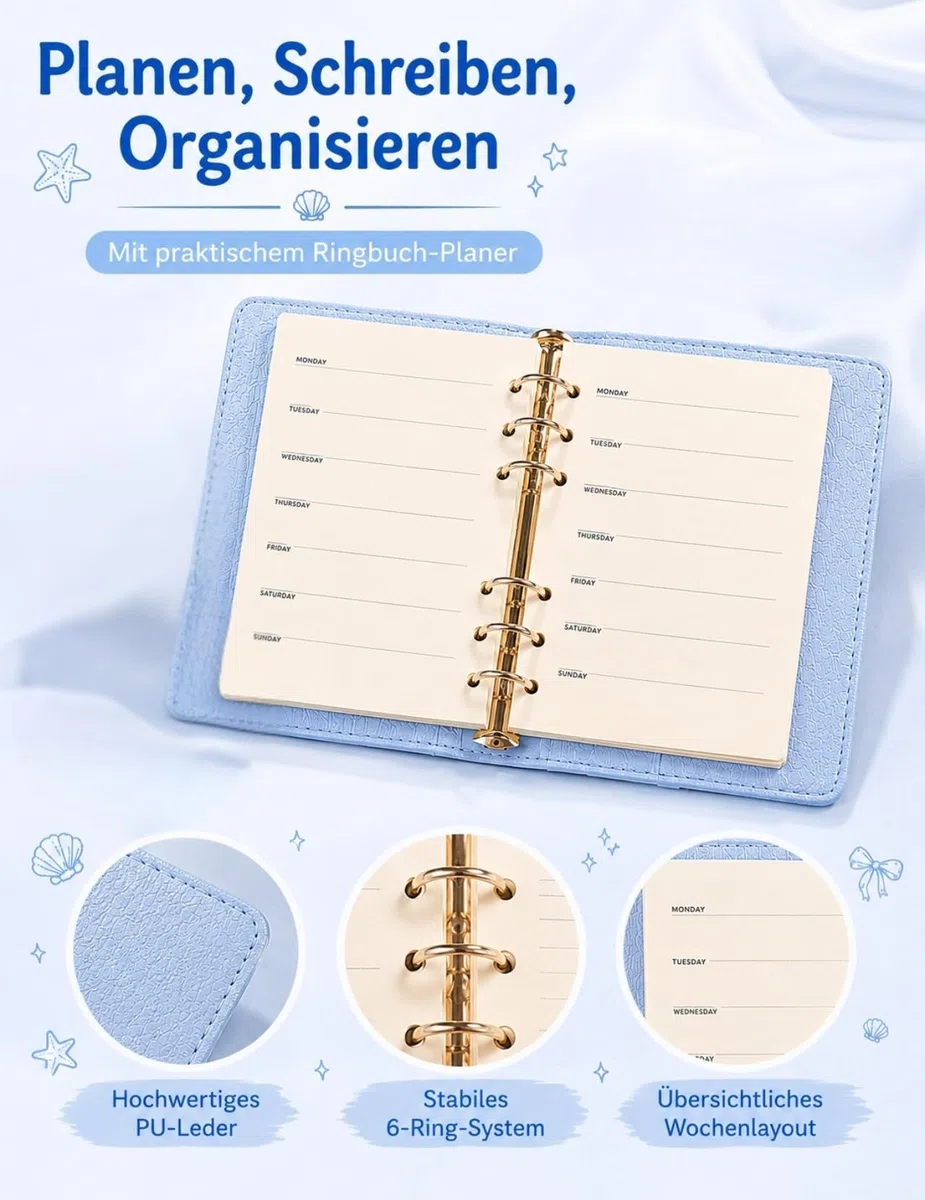 Regalos para Niña 10 11 12 13 14 15 Años, Regalo Cumpleaños Niña Adolescente, Caja de Regalo Aesthetic con Vaso de Cristal, Cuaderno, Espejo y Tarjeta, Regalo Amiga Hermana