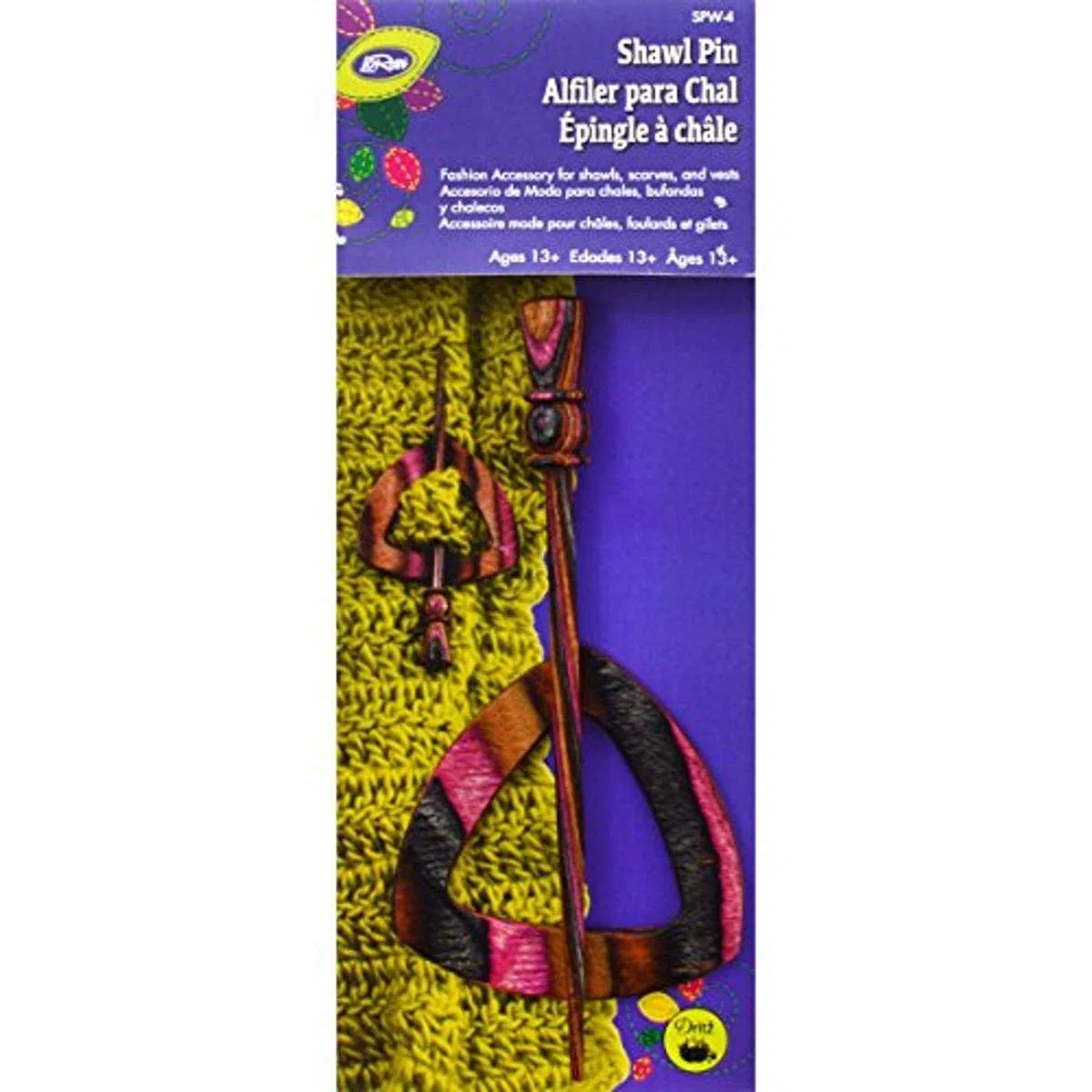 Dritz Madera Chal Pin-Electra