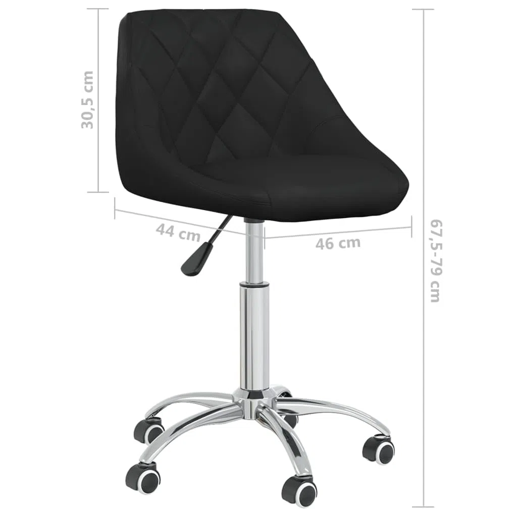 Sillas de comedor giratorias de 360 grados, 4 unidades, altura regulable, giratoria, color negro, piel sintética con ruedas