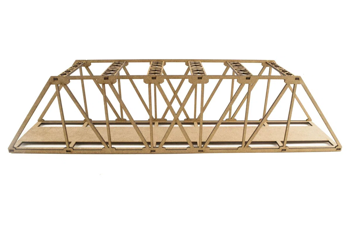 War World Scenics - Puente Tipo Girder de vía única 560mm sin Detalles - Modelismo Ferroviario OO/HO, Maquetas