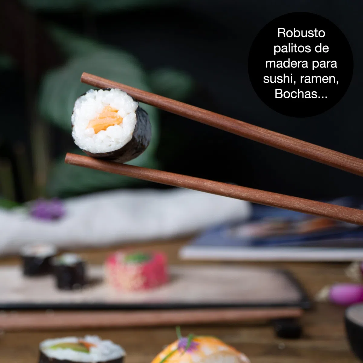 Moritz & Moritz Vajilla Sushi - Platos Sushi Ceramica - Plates Set 10 Piezas para 2 Personas - Plato Sushi con Palillos Soporte de Palillos Cuencos para Wasabi