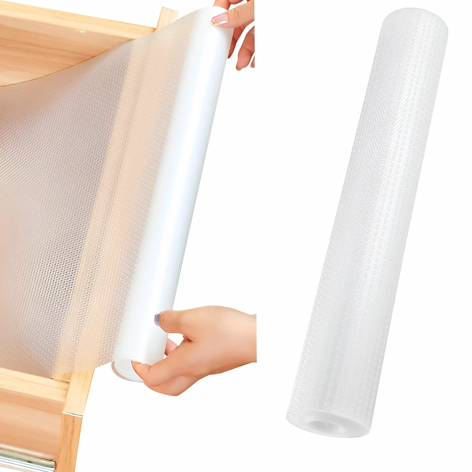 2 alfombrillas antideslizantes para cajones, 30 x 300 cm, revestimiento EVA – Adhesivo para muebles, protección para cajones, armarios, mesas y nevera