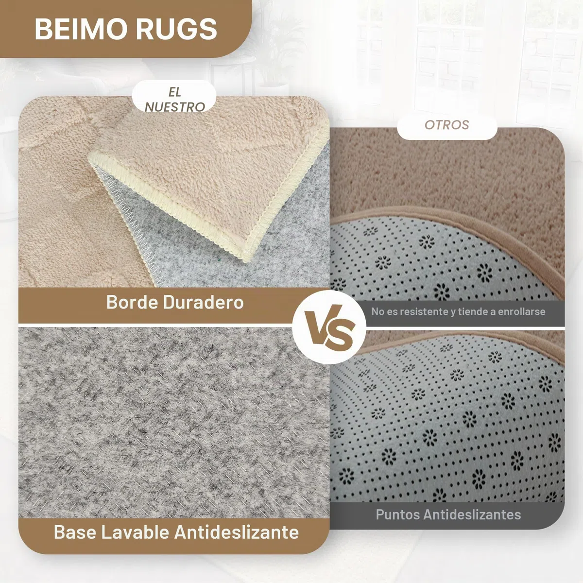 BEIMO Alfombra de Salón de Pelo Corto, Tapetes Escandinavo Moderne Antideslizantes y Lavables, Alfombra Grande para Sala, Habitación, Dormitorio, Comedor, Rombo, 160X230CM