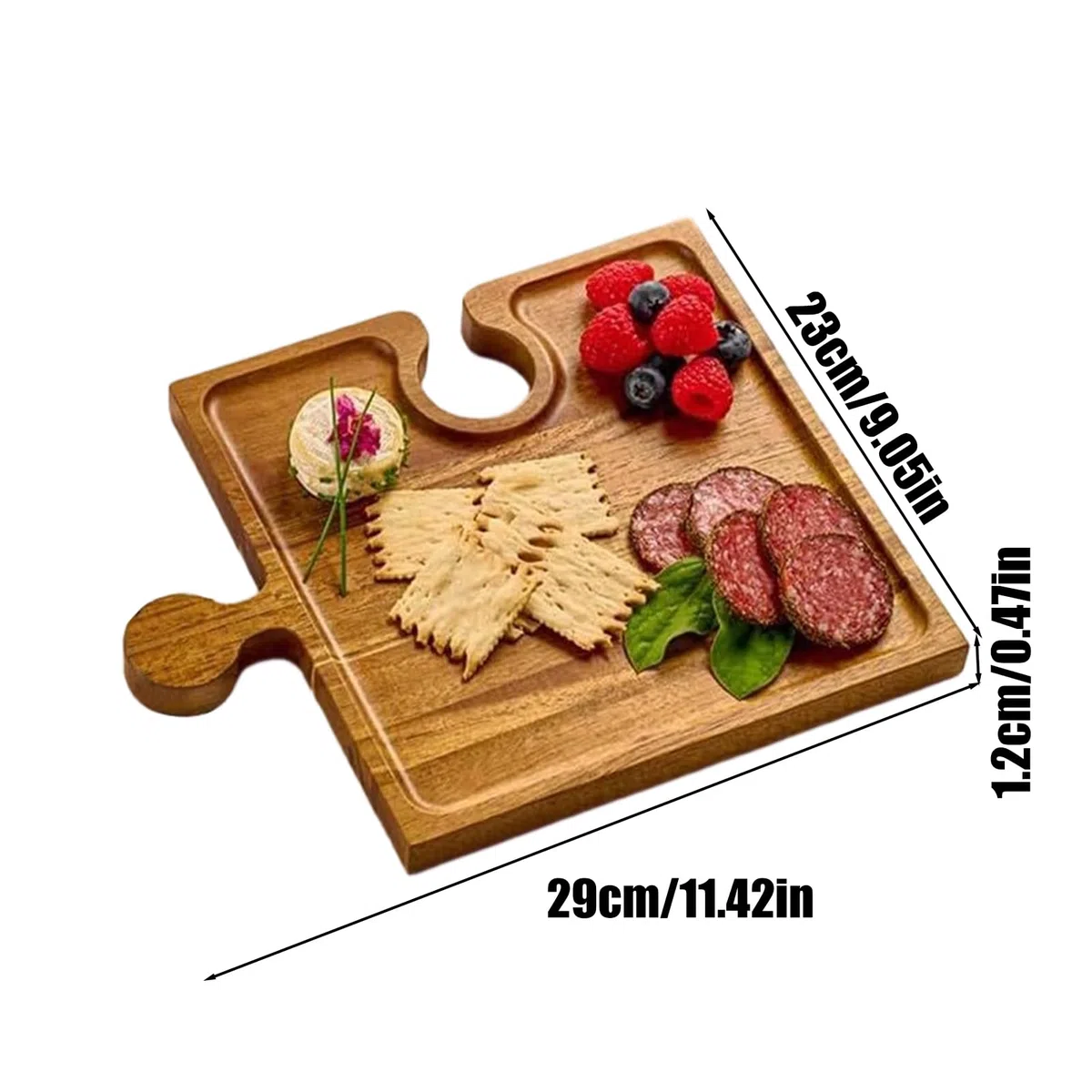Bandejas De Servir Para Para Presentar Con Asas | Tabla de Quesos y Embutidos con Asas Para Carne Fruta Queso Aperitivo Tarta Postre Cocina Hogar Mesa Buffet