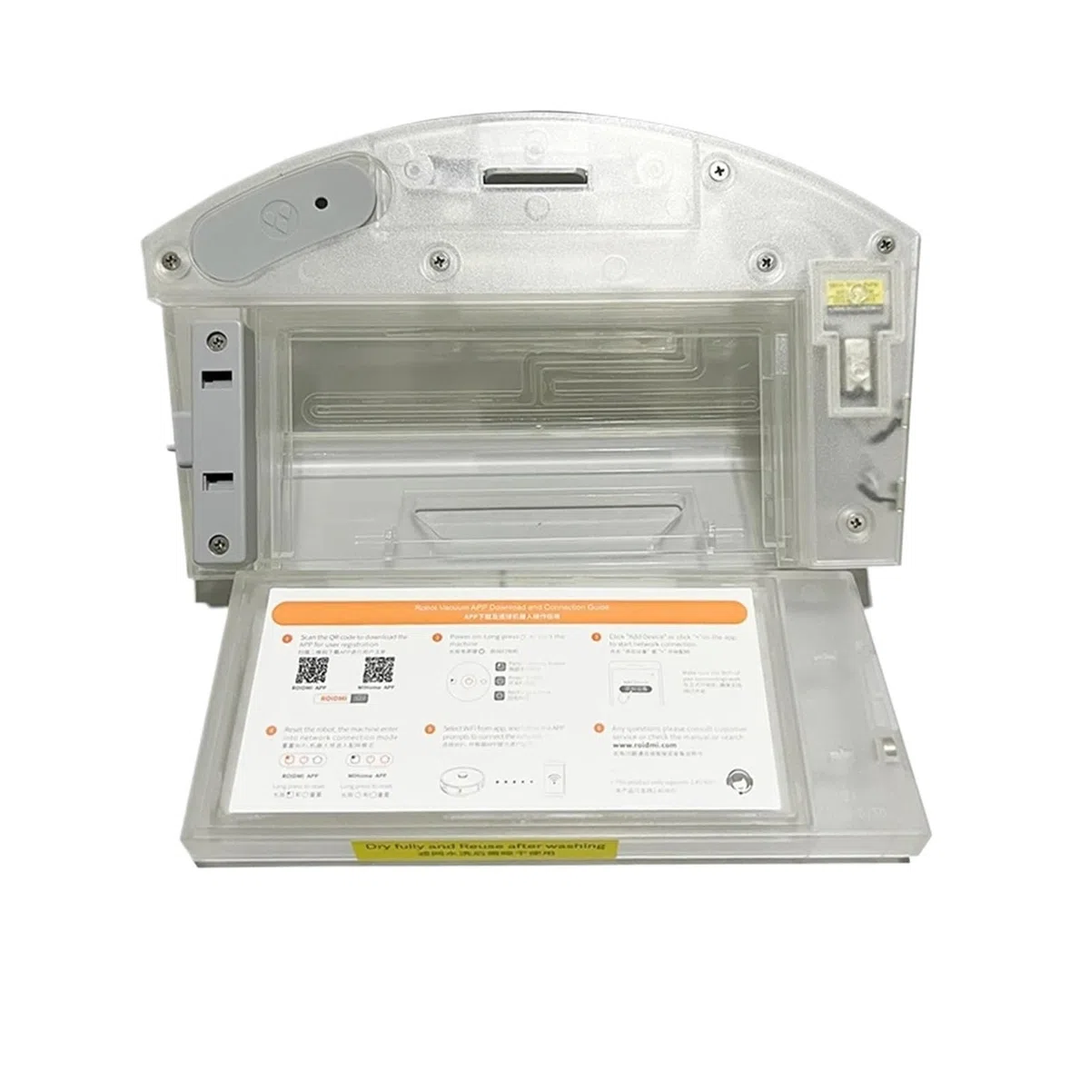 Depósito de agua eléctrico 2 en 1 con filtro de repuesto, compatible con Roidmi, Eve Plus, robot aspirador, barredora, accesorios de piezas (6 piezas)