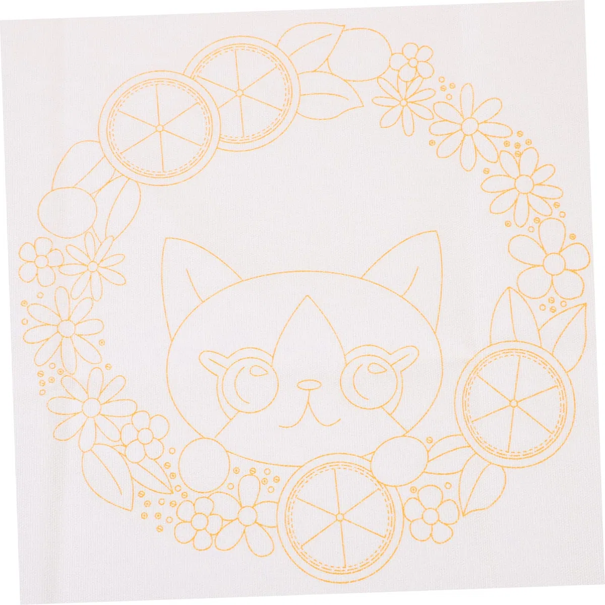 NUOBESTY 5 Juegos bolsa con bordado de gato kit de punto de cruz para adultos manualidades para niños kits de ganchillo kit de ganchillo material de bordado hecho a mano bordado a mano tela
