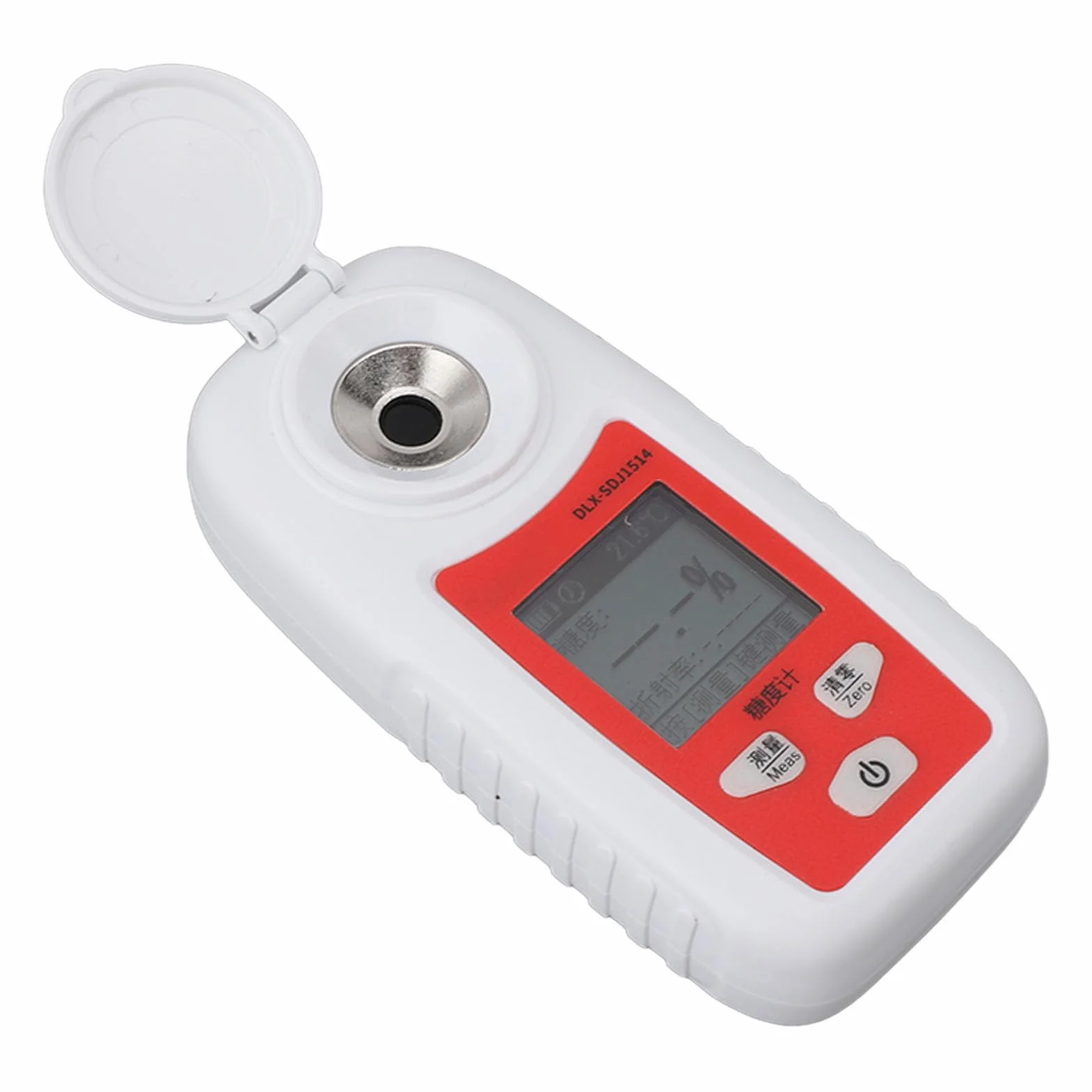 SUNGOOYUE Medidor de Azúcar de Frutas Medición Brix No Destructiva Refractómetro de Azúcar Digital Liviano para Medir el índice de Dulzor en Frutas, Probador de Dulzor Portátil para Entusiastas de