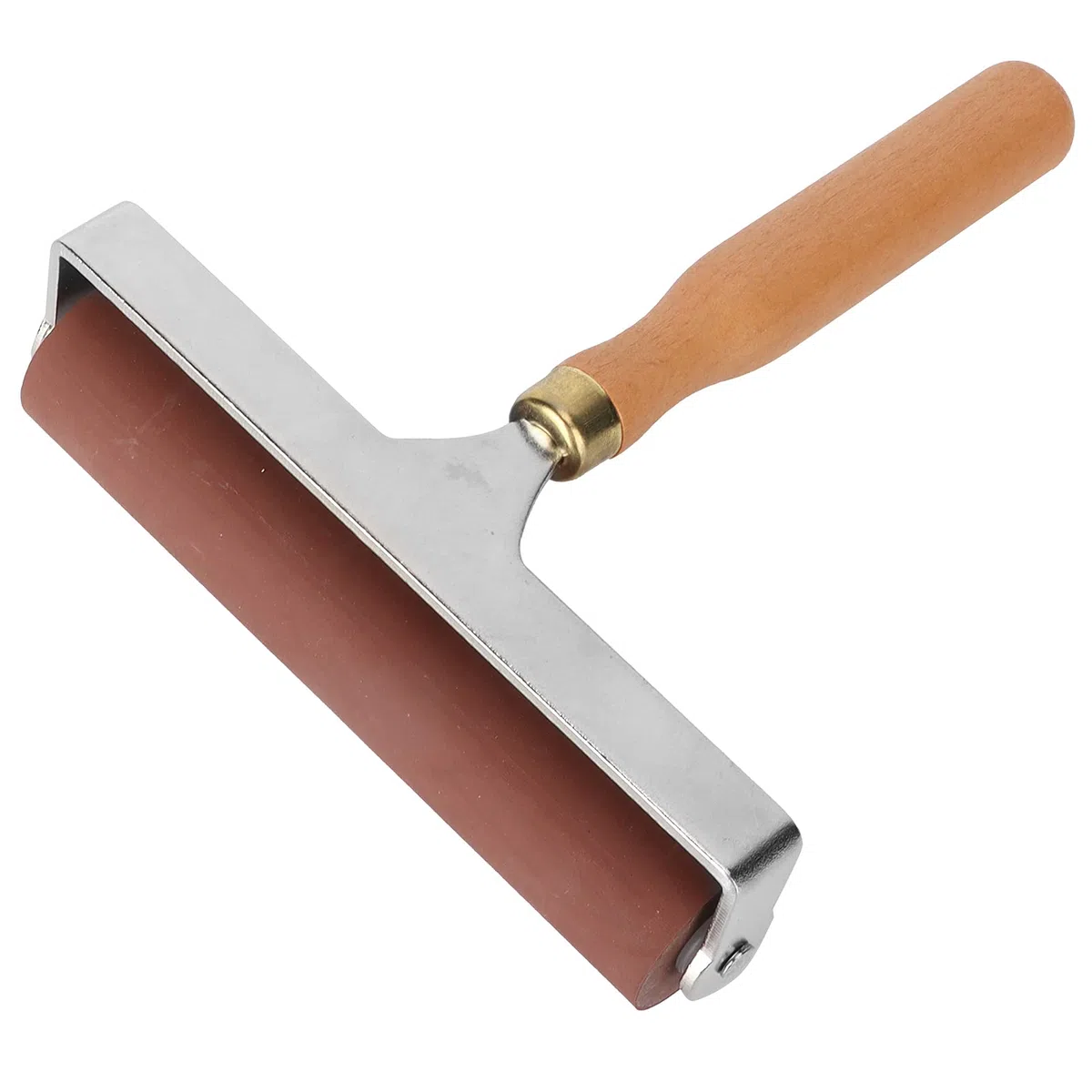 Brayer, Rodillo De Goma Elástica Suave, Flexible Y Duradera, para Terminar De Imprimir, Estampar De Manera Suave Y Limpia, Adecuado para Grabado, Bloque De Tinta, Superficie Tallada(15cm)