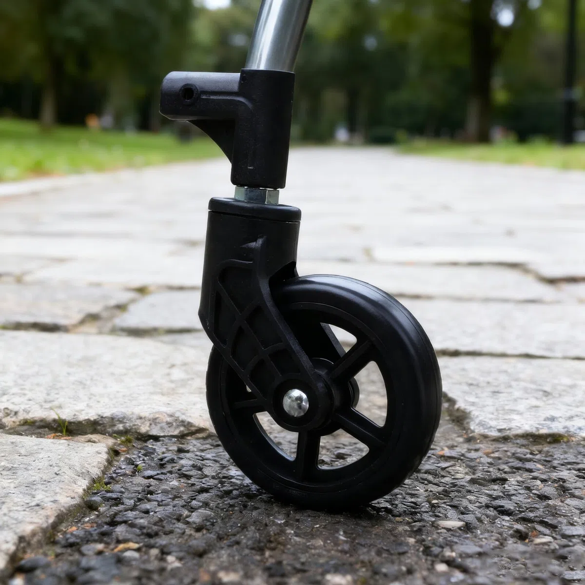 Ruedas de repuesto duraderas para carritos de la compra, ruedas de plástico resistentes con características de reducción de ruido para carros plegables y uso en supermercados