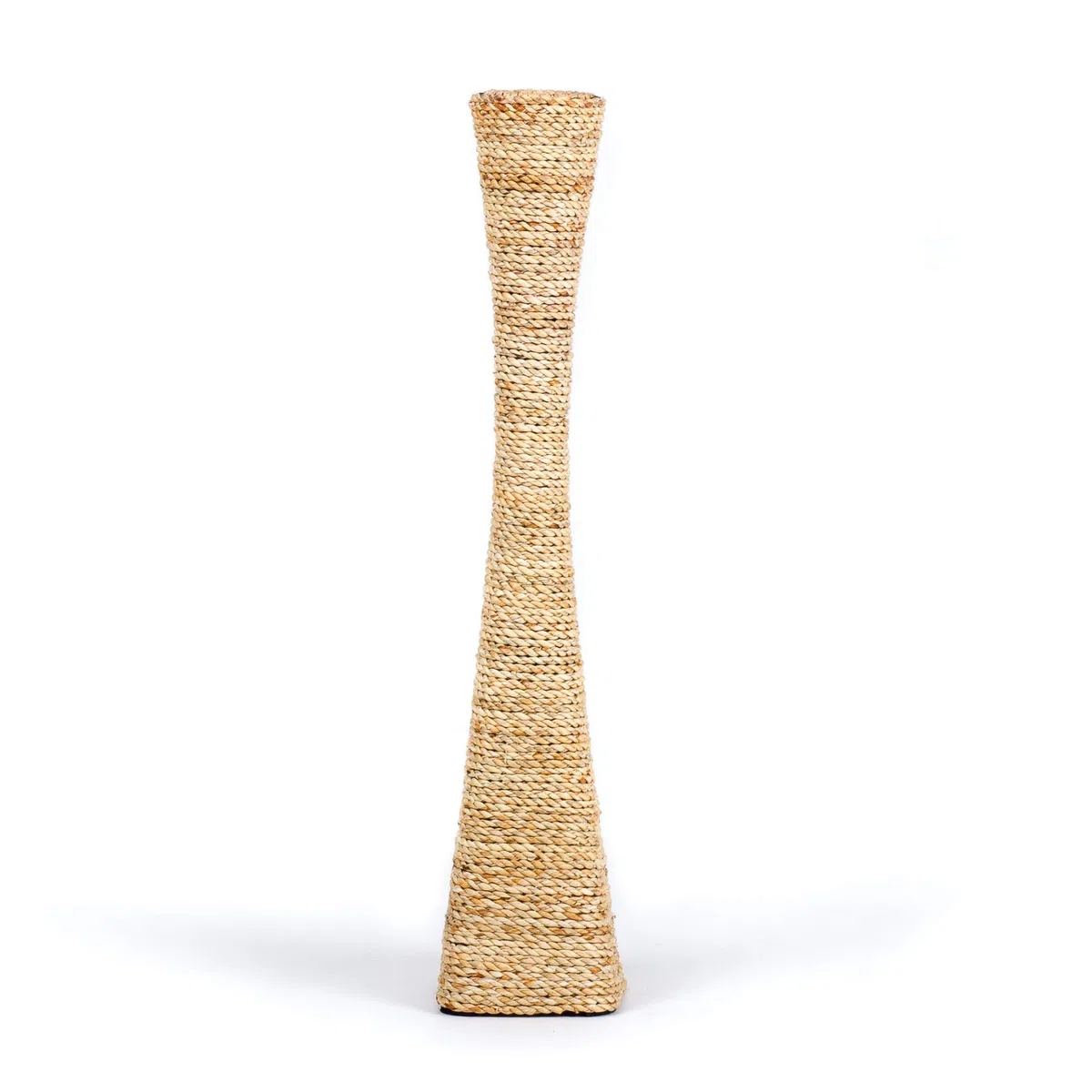 Leewadee Gran Jarrón de Suelo 70 cm Jacinto De Agua para Salón | Jarrón Deco para Salón, para Pampa & ramas. Fibra natural, sin agua. Boho & coastal