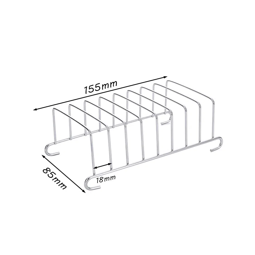 Soporte para tostadas 2 Piezas Porta Tostadas de Acero Inoxidable Soporte Pan Tostado Toast Rack Rejilla para Pan Tostadas Rack Porta Comedor Soporte de Refrigeración