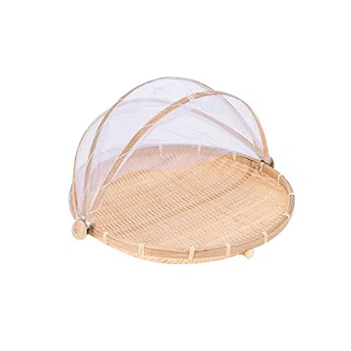 Cesta para tienda de campaña (30 cm de diámetro), color marrón