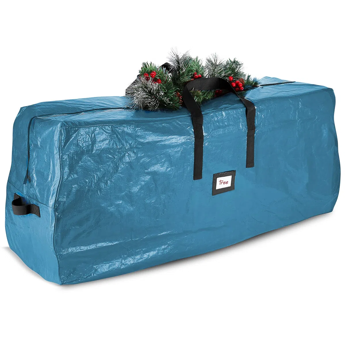 Hearth & Harbor Caja de almacenamiento impermeable para árbol de Navidad, plástico polietileno, 7.5 pies