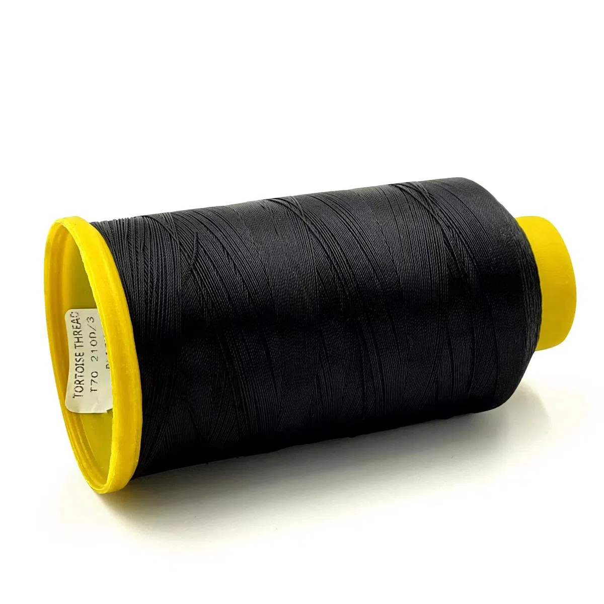 Tortoise Hilo de nailon resistente # 69 T70 tamaño 210D/3 para coser cuero; tejer cabello; tapicería y abalorios, color negro