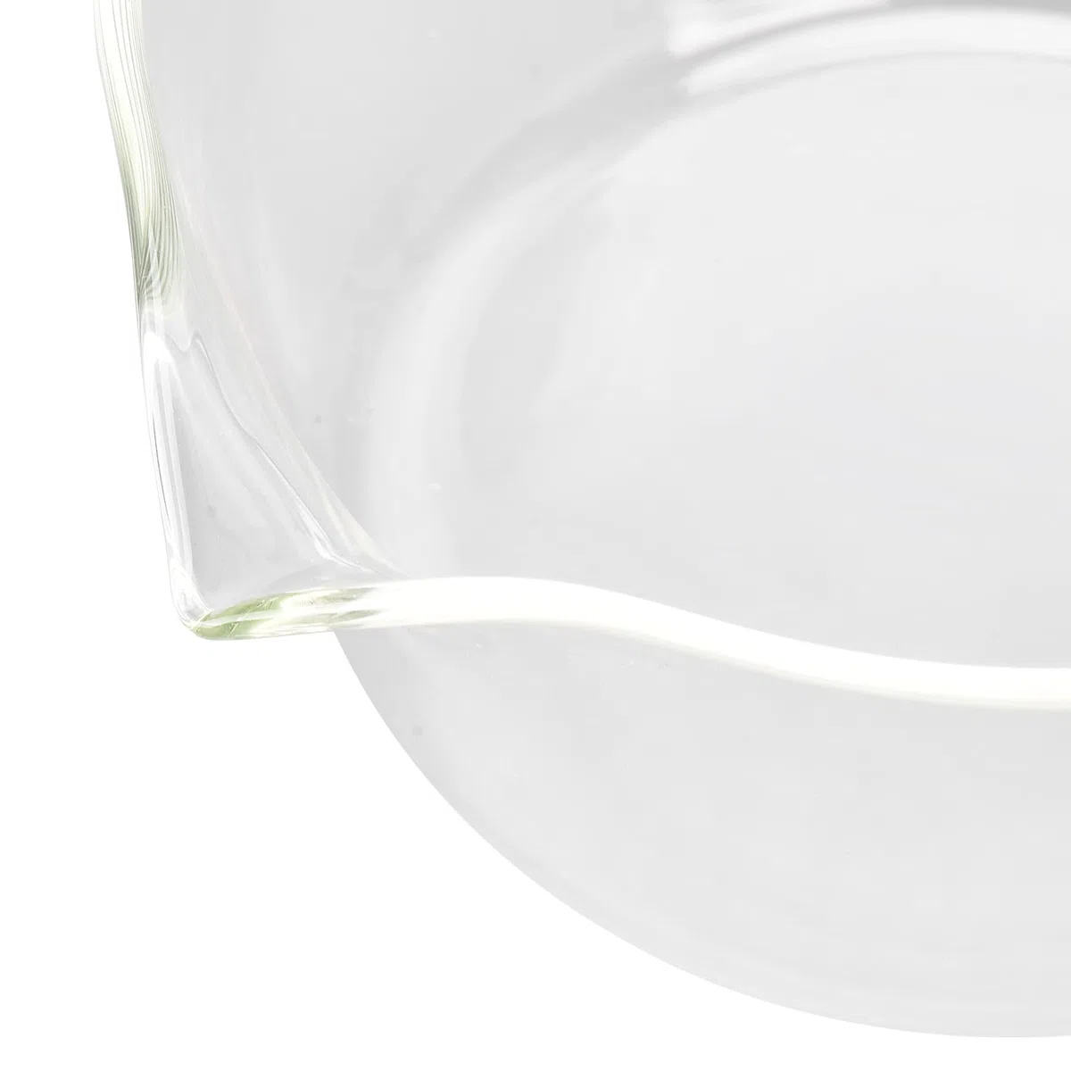 Olla de Leche de Vidrio con Boquilla en Forma de V, Cacerola Antiadherente de Vidrio de Borosilicato Tazas Medidoras de Vidrio Jarra de Espuma para Leche Caliente, Ensaladas,
