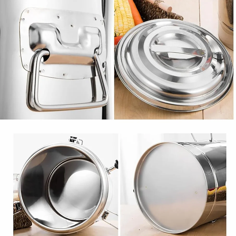Dispensador de bebidas de acero inoxidable aislado con grifo, capacidad de 20 litros para bebidas frías y calientes, ideal para catering y eventos