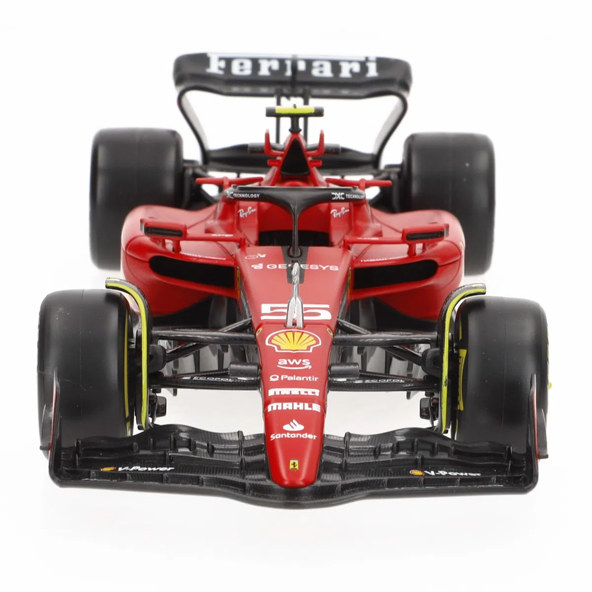 Burago Maqueta coche Fórmula 1 2023 Carlos Sainz, Ferrari SF-23, Escala 1/24, Incluye figura piloto, Maquetas coches, Miniatura de colección, F1, Burago, Regalos para coleccionistas, +14 años (78060)