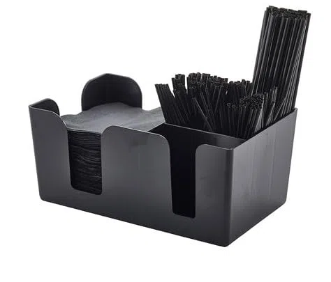 Paquete de 6 organizadores de barras color negro, 240 x 150 x 110 mm