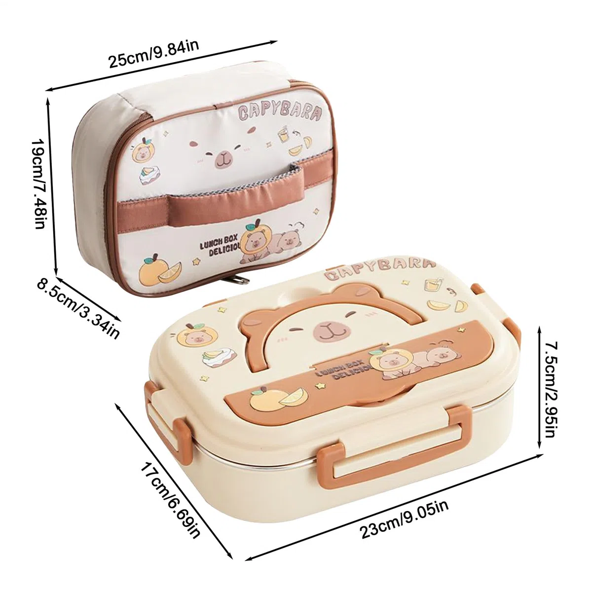 Fiambrera de acero inoxidable para niños, 3 compartimentos, cajas de almacenamiento de acero inoxidable para alimentos, fiambrera para niños pequeños, para oficina, pícnic, escuela, viajes al