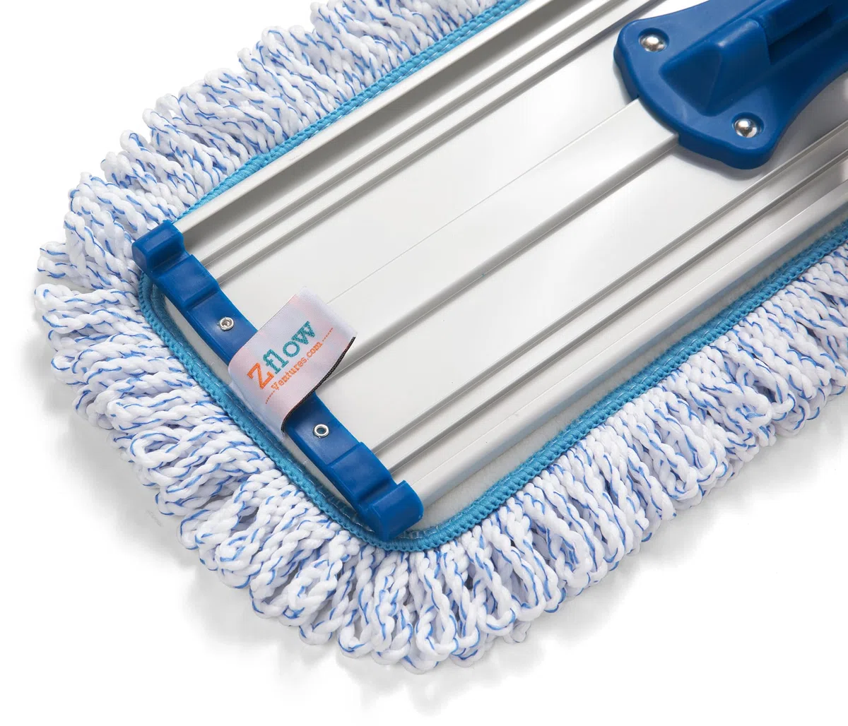 Zflow Fregona de Polvo de Microfibra de 18 Pulgadas Almohadillas Lavables, Azul (2 Paquetes)