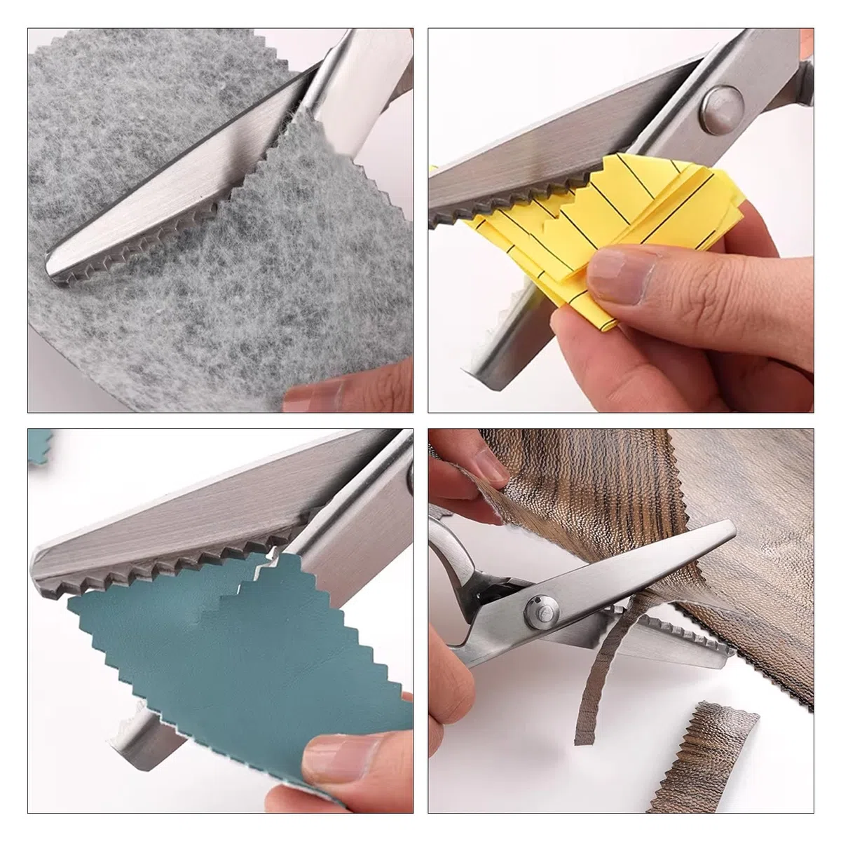 Tijera decorativa para tela con borde redondeado/triangular, tijeras dentadas, tijeras, tijeras, 3, 5, 7 mm (5 mm)