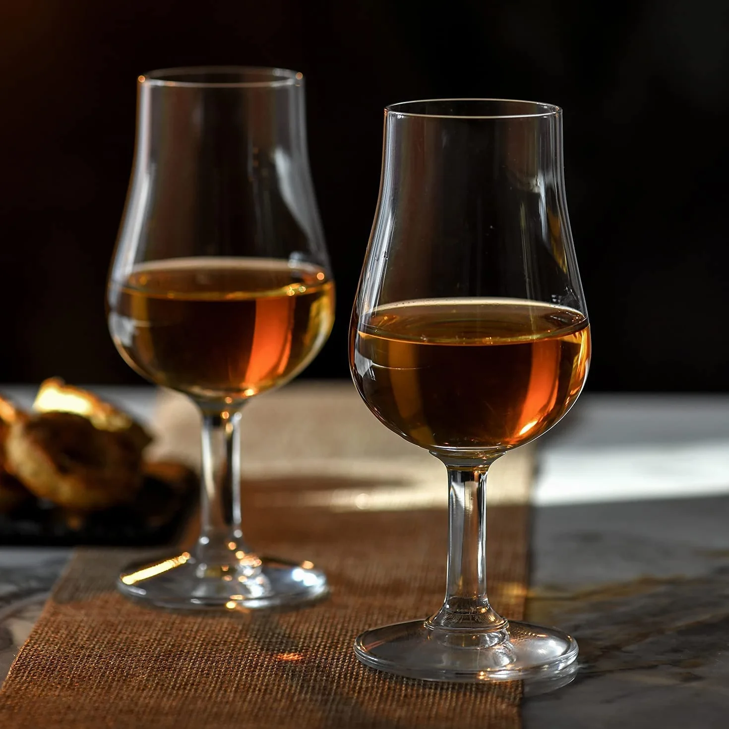 Krosno Vasos de cata para whisky | Juego de 6 | 110 ml | Colección Pure | Ideal para casa, restaurantes y fiestas | Apto para lavavajillas | Cristal sin plomo