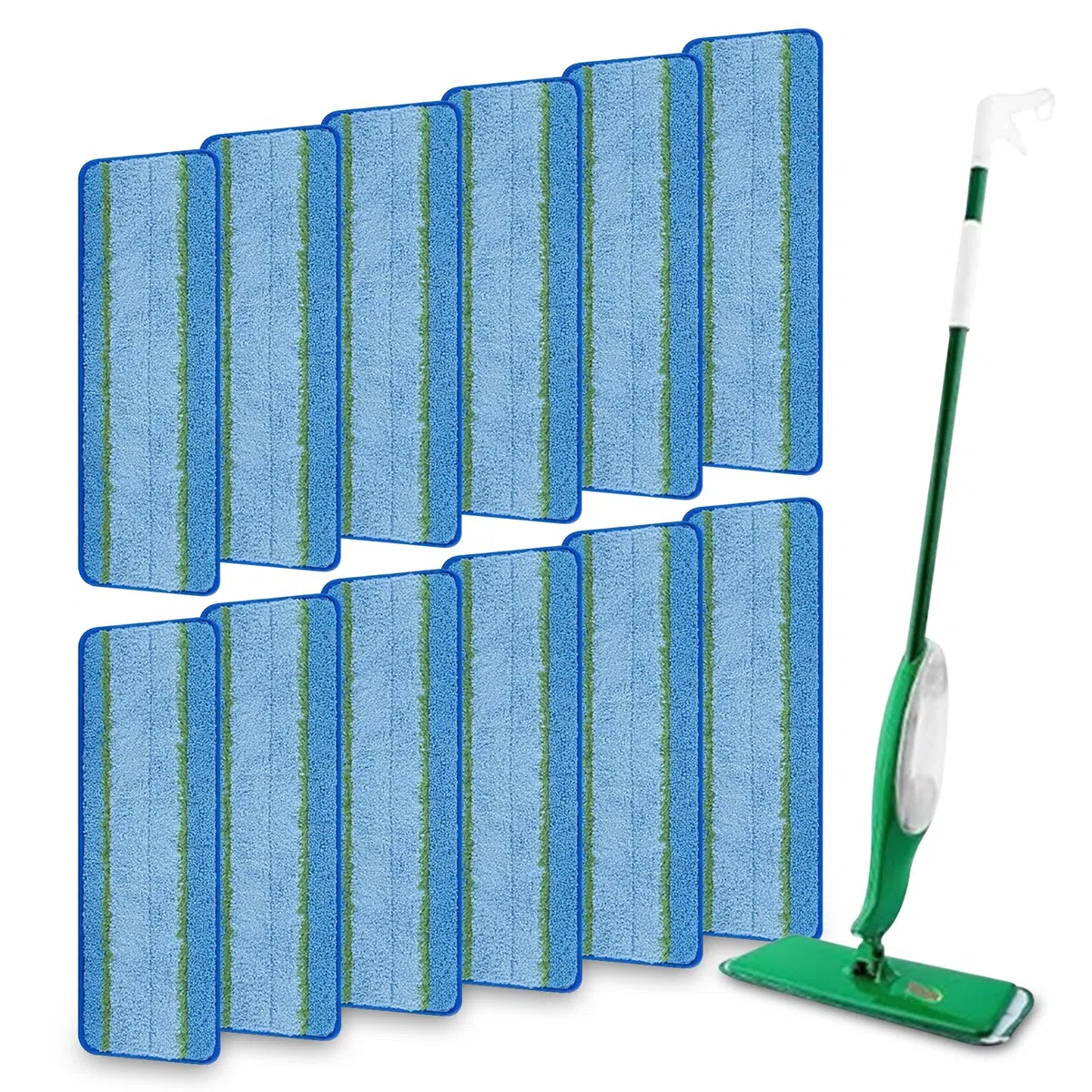 Paquete de 12 almohadillas de limpieza para fregona Libman Freedom, cabezal de repuesto de microfibra lavable y reutilizable