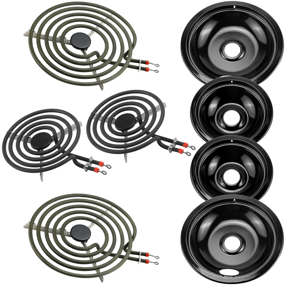 5304430149 5304430150 - Juego de quemador de porcelana y quemador eléctrico MP22YA, compatible con estufa eléctrica Frigi-daire Ken-more AMI PARTS