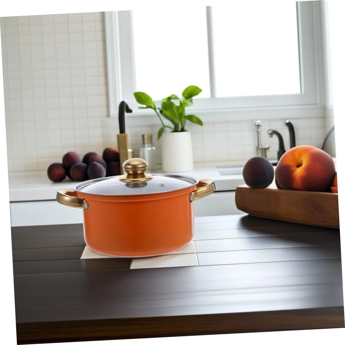 Cabilock Utensilios de Cocina Ollas y Sartenes Antiadherentes Juego de 5 de Acero Inoxidable y Asas Resistentes al Calor con Base Gruesa para Cocina Diaria y Estufas