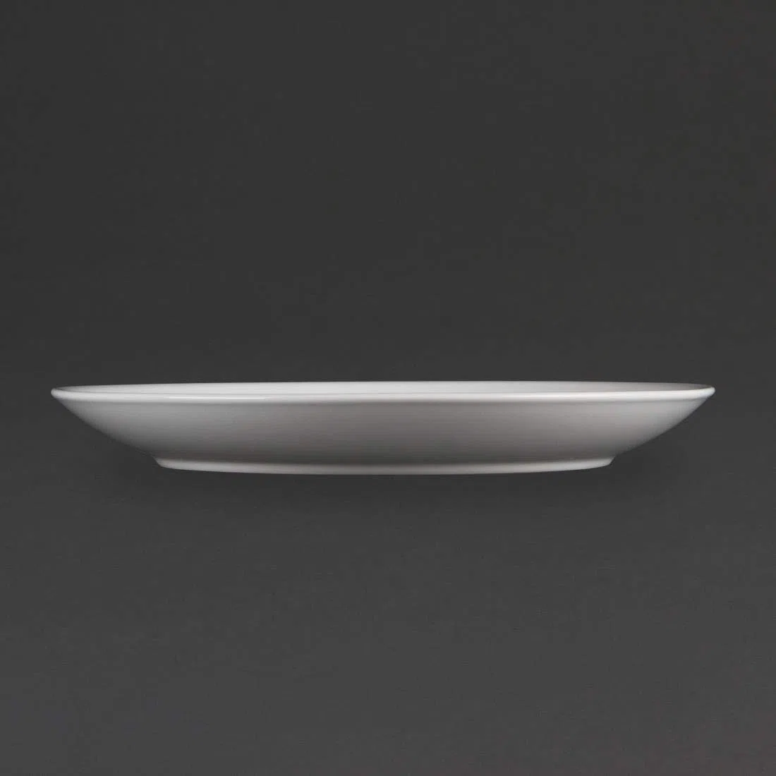 Olympia Whiteware - Juego de 6 platos de porcelana (280 mm)