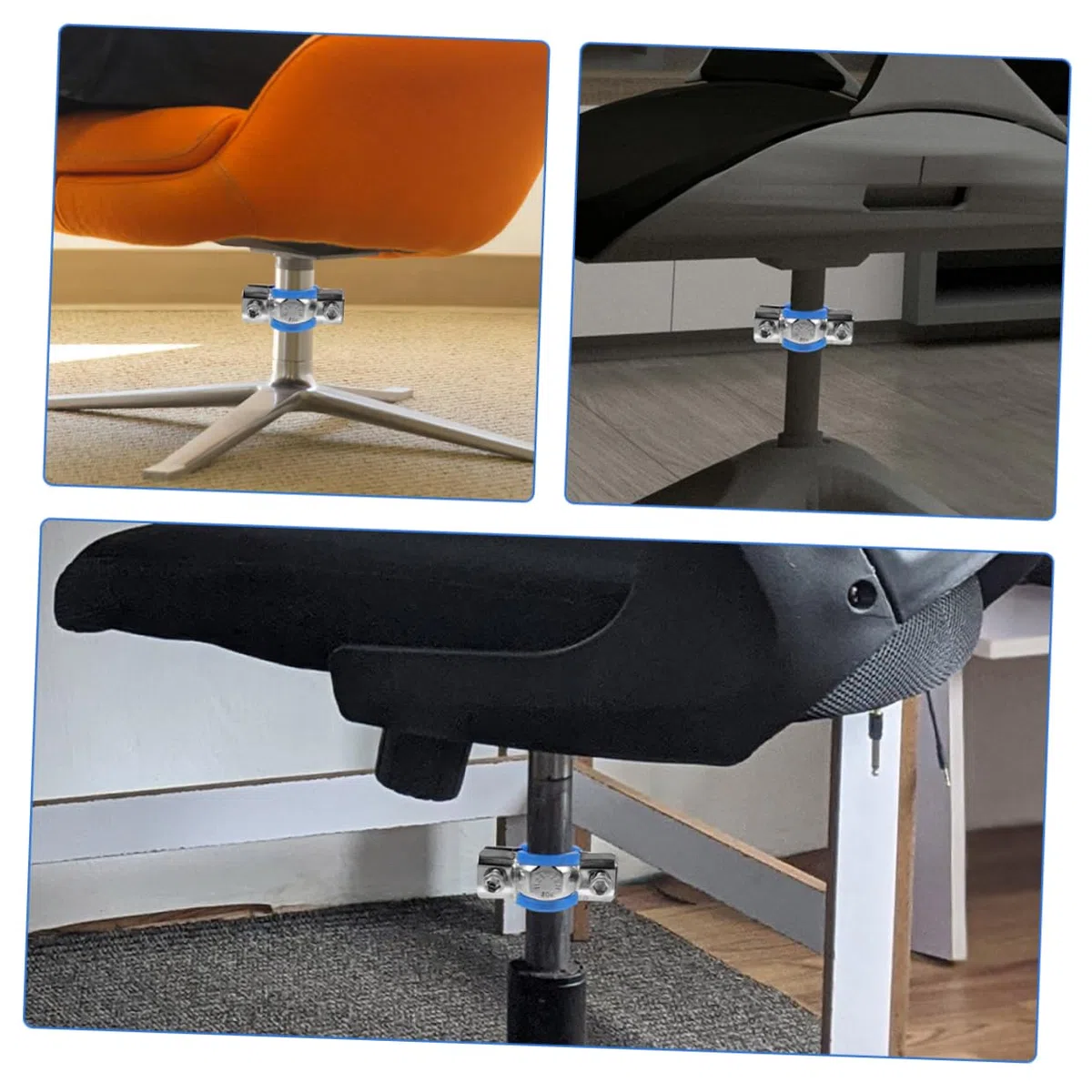 SEWACC 5juegos Fijador para Sillas De Oficina Herramienta para Evitar El Hundimiento Silla Kit y Almohadillas De Compatible