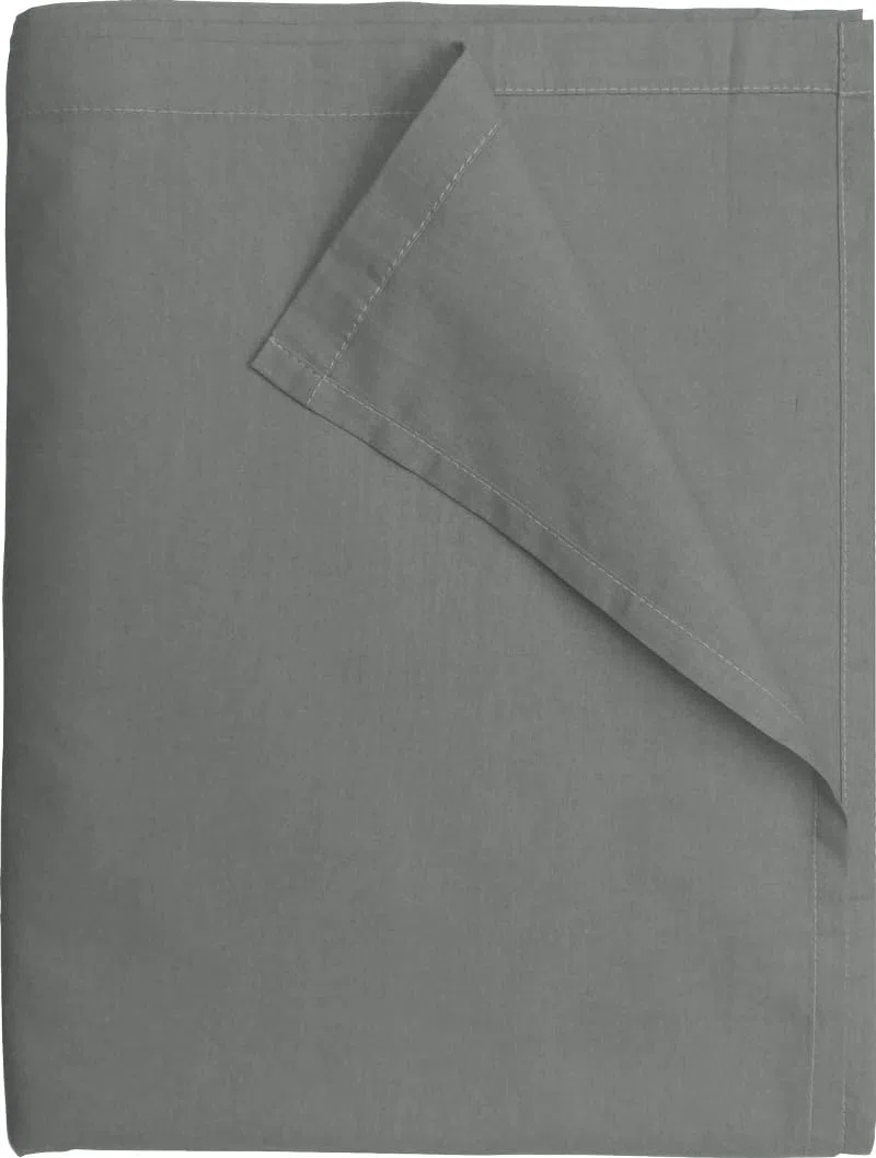 Sábana Plana, 240 x 300 cm, Color Gris, 100% algodón, 57 Hilos