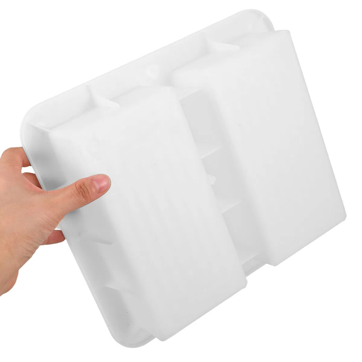 HEMOTON Molde para Adoquines de Ladrillo Holandés Rectangular 20x10x6,2 Cm Molde de Plástico Resistente para Pavimentos de Hormigón Exterior para Patios y Caminos de Jardín
