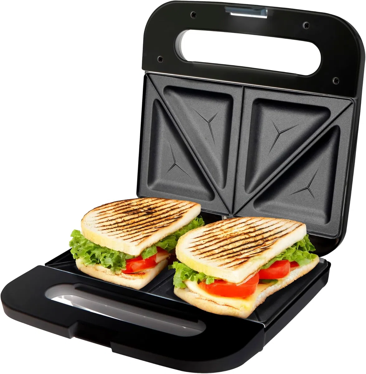 Fagor Sandwichera 750W – Placas desmontables, revestimiento antiadherente, almacenamiento vertical, indicador luminoso, corte térmico de seguridad, compacta y fácil de limpiar